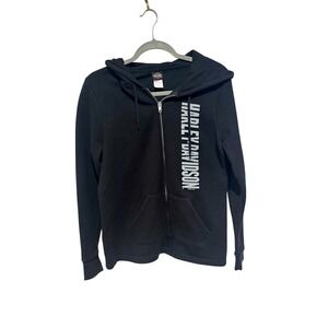 Harley Davidson Appleton Wisconsin Full Zip Hoodie Jacket‎ Moto Biker Medium